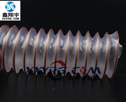 VB0912進口耐磨（mó）聚氨脂pu透明鋼絲（sī）螺旋增強軟管 吸塵（chén） 通風 壁厚0.9mm