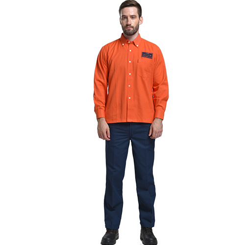 8cal防電弧（hú）橘色襯衫長褲