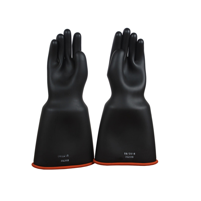 黑（hēi）橘色絕緣手（shǒu）套2級鍾型（xíng）款