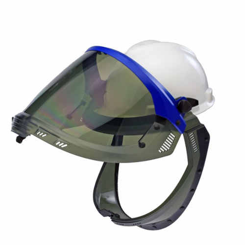 防電弧麵屏,高（gāo）透灰色前開式防電弧頭罩