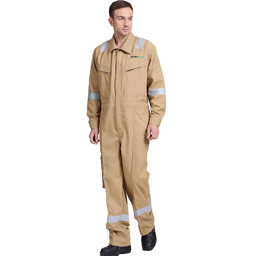 芳綸卡（kǎ）其色連體服